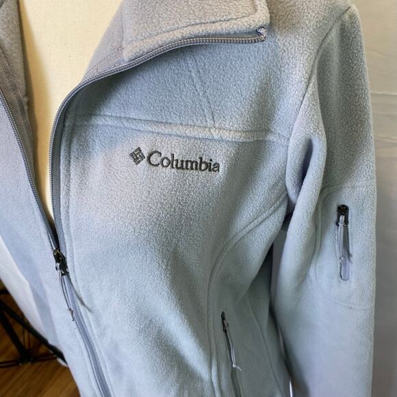 Columbia Women's Medium Fast Trek II Fleece‎ Jacket Full Zip Tradewinds Grey - Picture 5 of 14